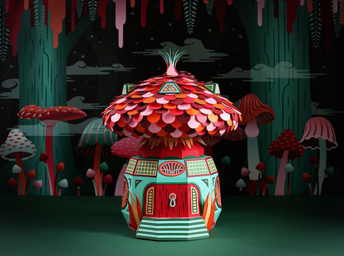 French duo Zim & Zou for Hermès: an amazing paper installation in Dubai