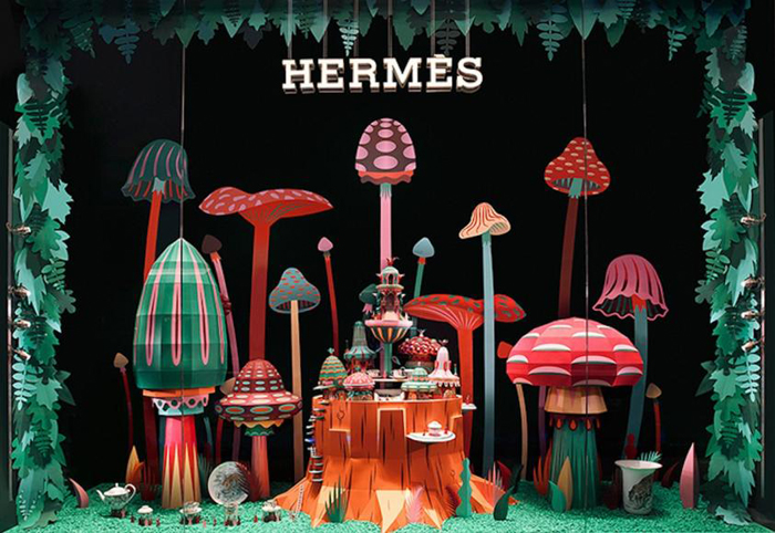 French duo Zim & Zou for Hermès: an amazing paper installation in Dubai