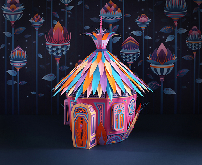 French duo Zim & Zou for Hermès: an amazing paper installation in Dubai