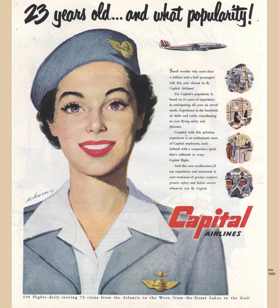 23-years-old-and-what-popularity-Capital-Airlines-November-1950-thechicflaneuse