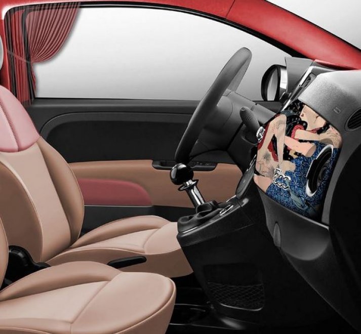 500 kar-masutra-lapo elkann-garage-italia-customs-thechicflaneuse-inside the car 2