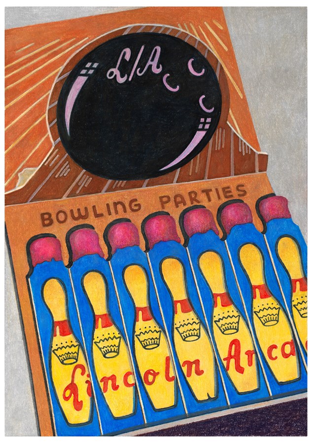 Lincoln Arcade Matchbook, 2017© Aaron Kasmin, Courtesy of Sims Reed Gallery