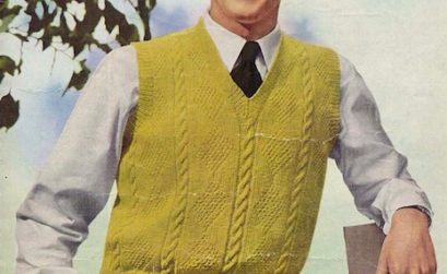 Roger Moore as knitwear model in the 50s - the chicflaneuse