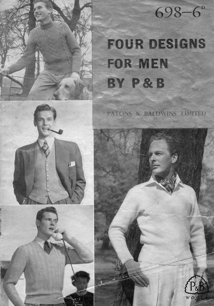 Roger Moore as knitwear model in the 50s - the chicflaneuse