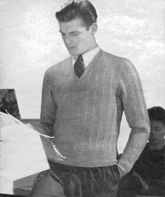 Roger Moore as knitwear model in the 50s -14 the chicflaneuse
