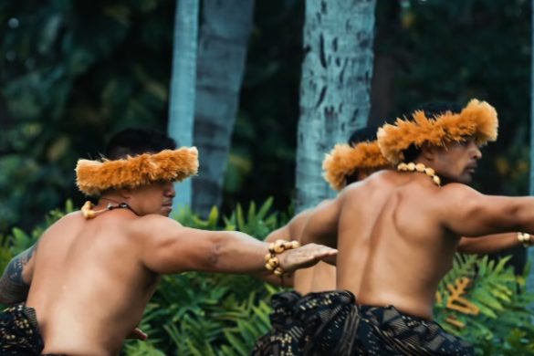 hula dancers in ohau hawaii dancing and training like ancient warriors