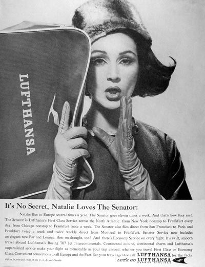 lufthansa vintage ad-thechicflaneuse