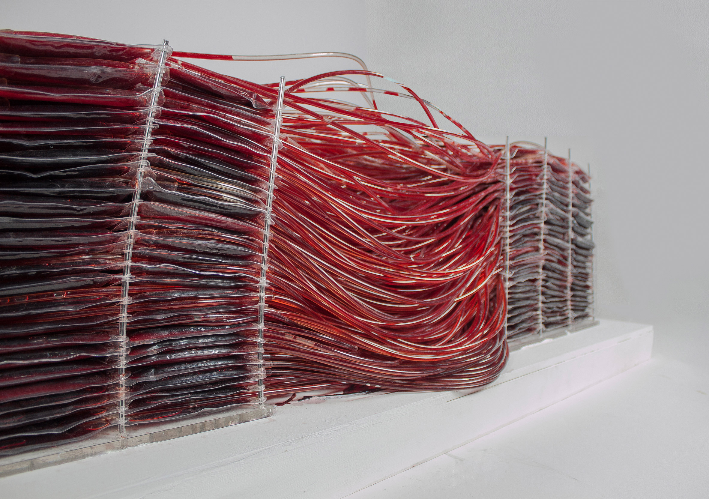 red series chair made of blood by Hyun-Gi Kim the chic flaneuse 