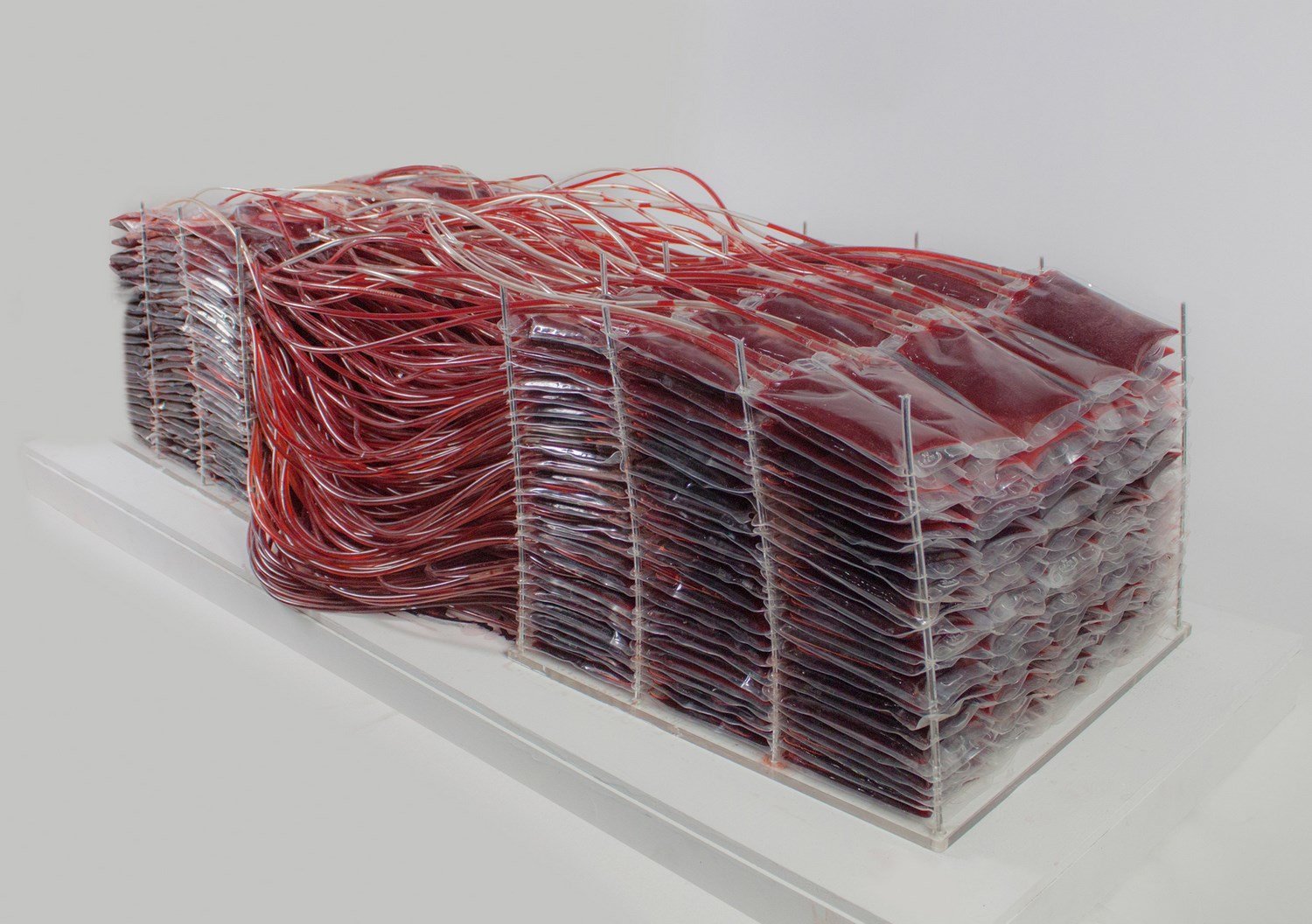 red series chair made of blood by Hyun-Gi Kim the chic flaneuse 