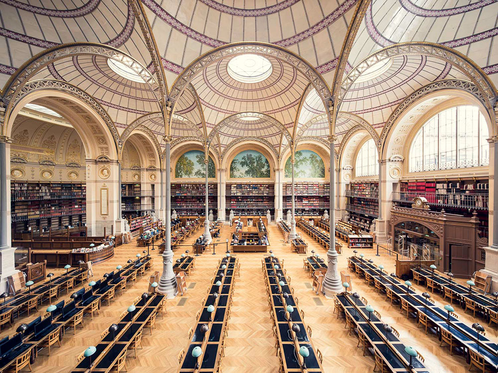 Bibliothèque Nationale de France, Salle Labrouste, Paris, 1868 - Thibaud Poirier - thechiflaneuse