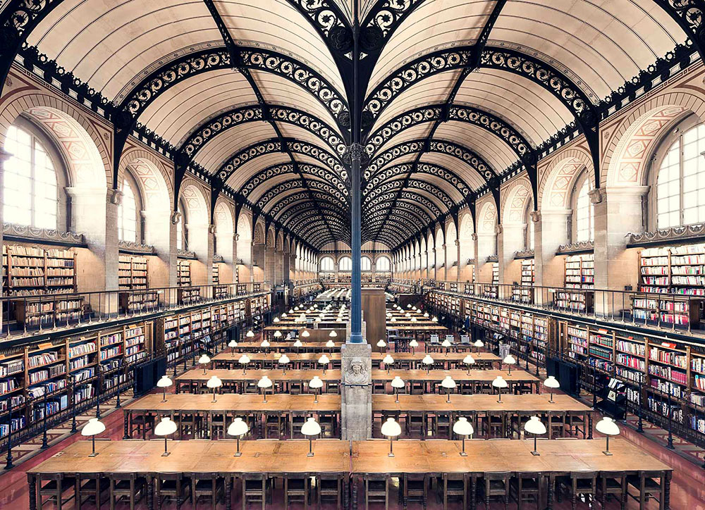 Bibliothèque Sainte-Geneviève, Paris, 1850 - Thibaud Poirier - thechicflaneuse