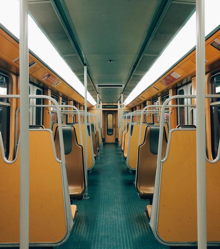 Metro train in Brussels - accidental wes anderson - thechicflaneuse