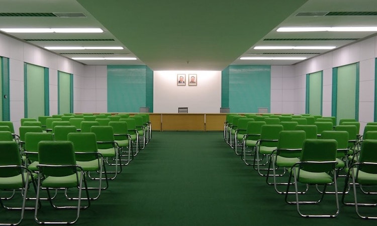 Conference Room in North Korea - accidental wes anderson - thechicflaneuse